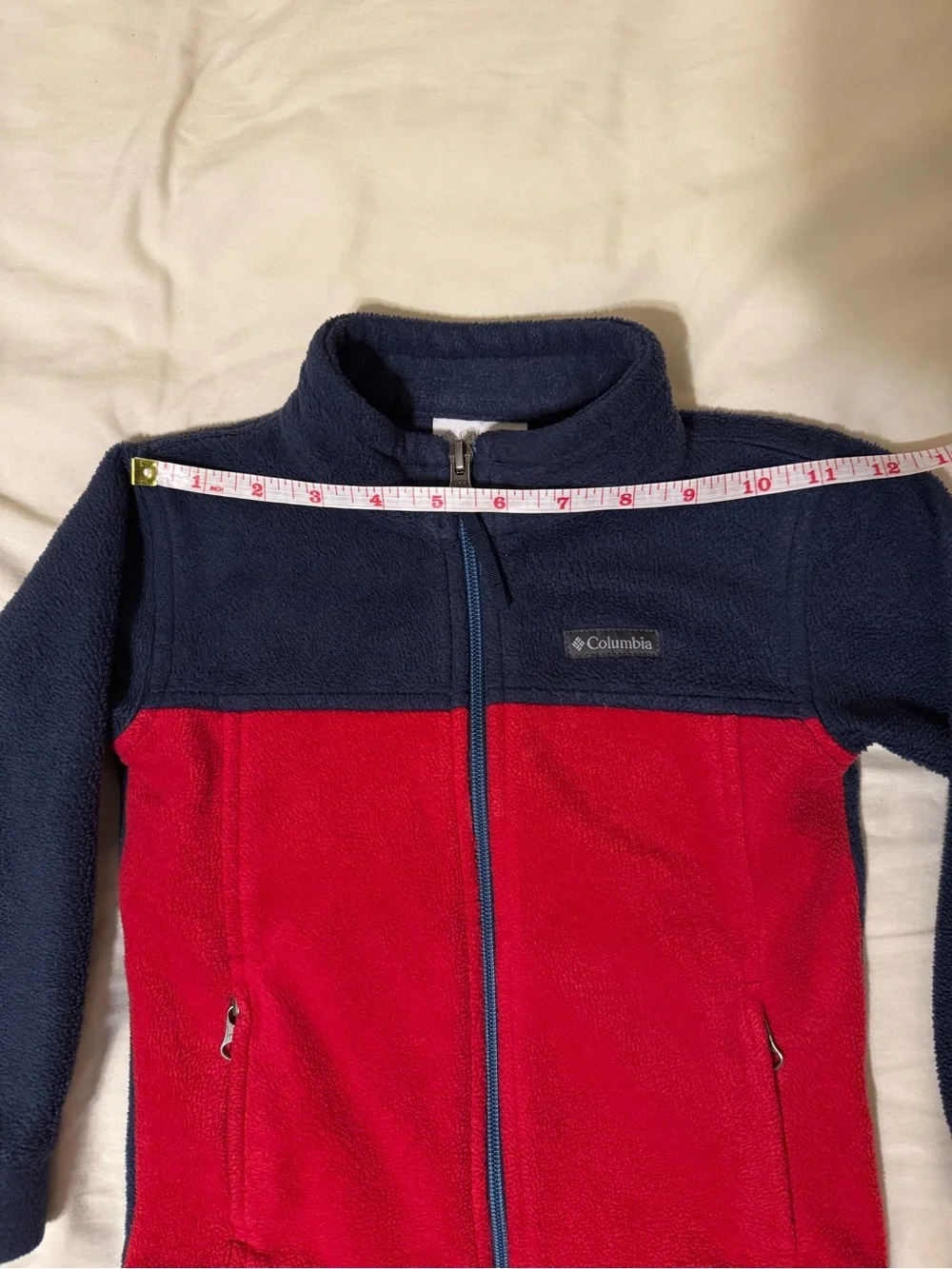 Columbia Boys' Toddler Steens Mountain II Fleece Jacket 4T Navy and Red